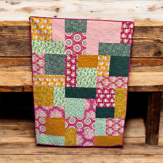 Floral Serenade Handmade Quilt